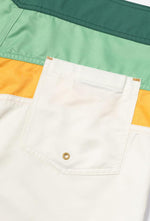 Charger l'image dans la galerie, Boardshort Jon One Stripe Green/ Yellow/ White - Venitz
