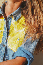 Cargar imagen en el visor de la galería, Chemise en jean Pineapple - Venitz