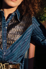 Cargar imagen en el visor de la galería, Chemise Purple Disco - Venitz