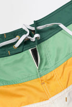 Cargar imagen en el visor de la galería, Boardshort Jon One Stripe Green/ Yellow/ White - Venitz
